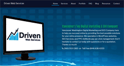 Desktop Screenshot of drivenwebservices.com