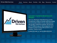 Tablet Screenshot of drivenwebservices.com